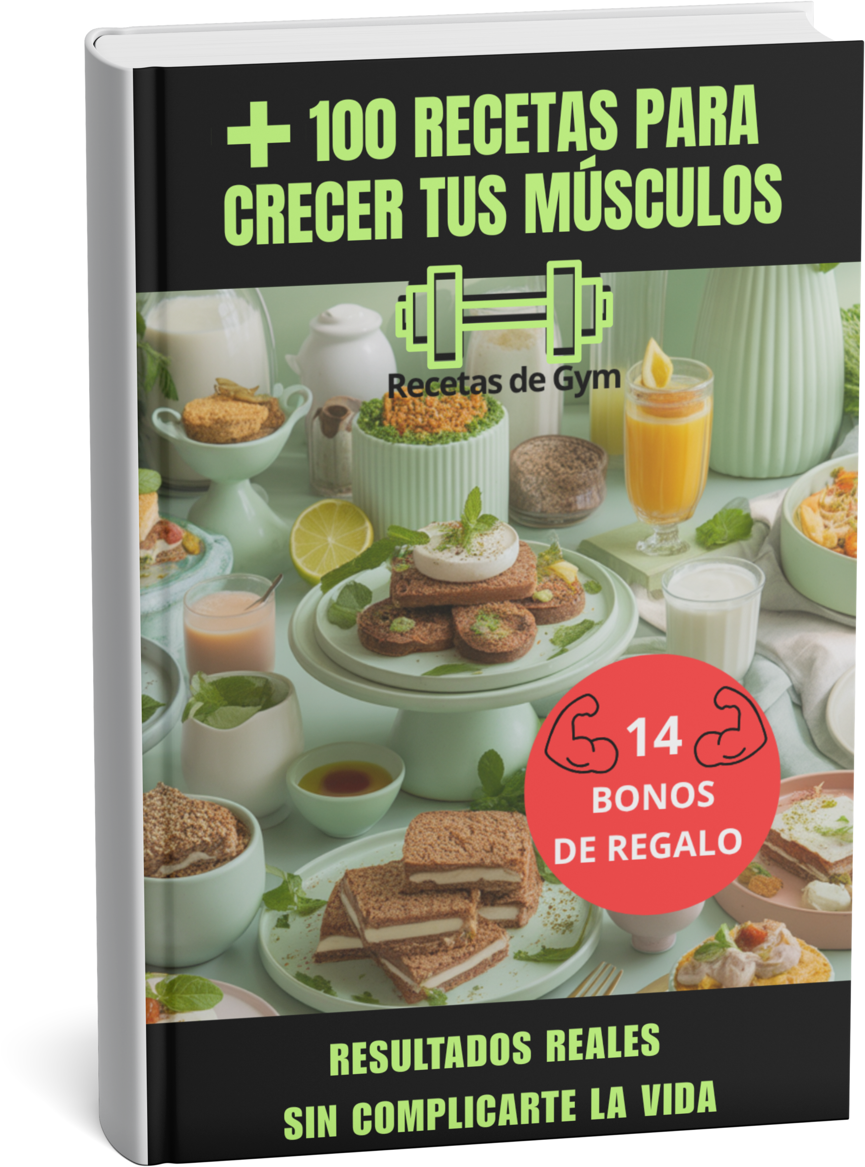 Recetas proteicas para crecer tus músculos +14 BONUS exclusivos de regalo